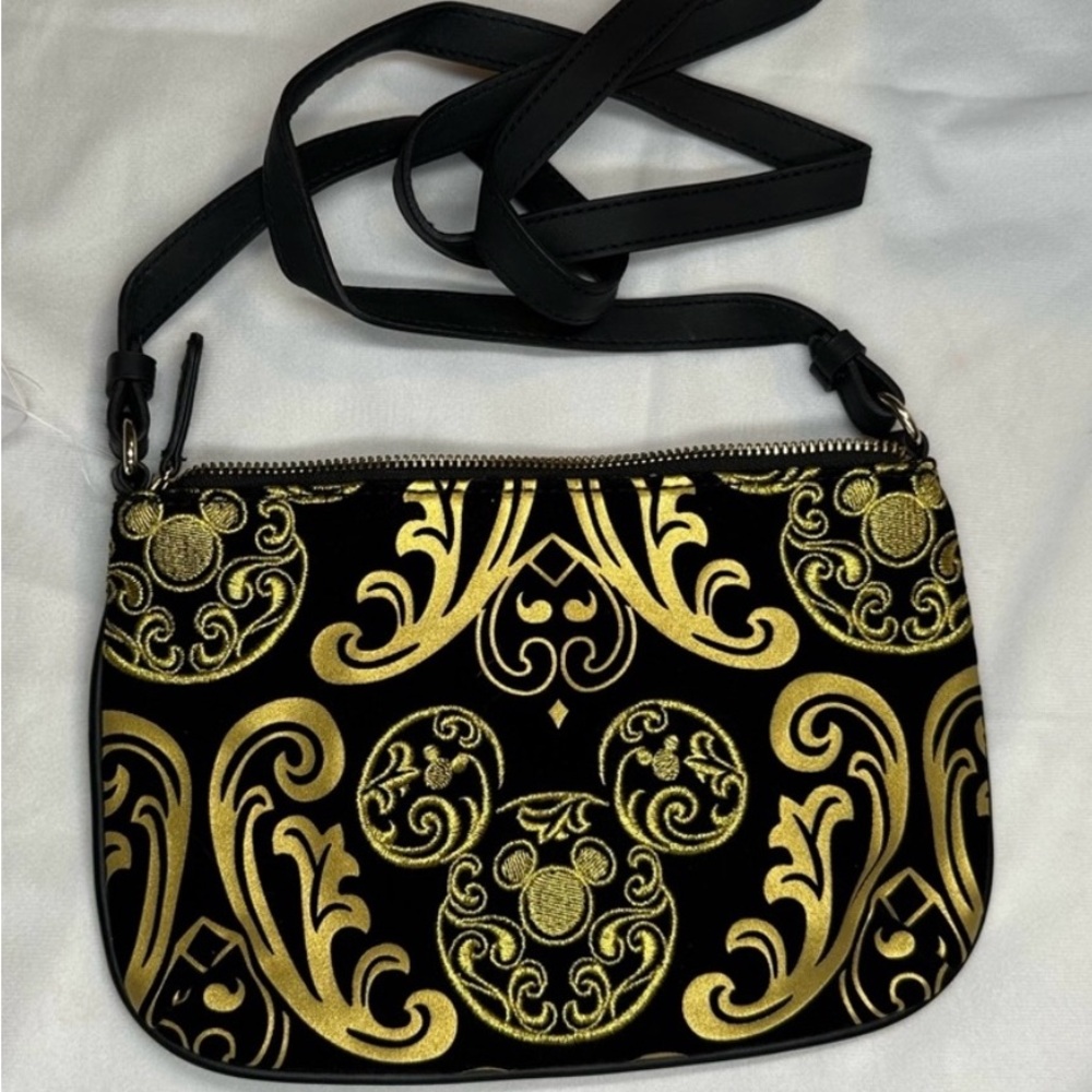 Disney Black and Gold Crossbody Bag